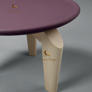 Solid Wood Leg Modern Console <b>Side</b> Table with Hollow Design Living Room Furniture - Product Image 2