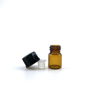 Frascos de vidrio vacíos de 1ml, 2ml, 3ml, ámbar y transparentes, mini botellas de muestra para aceites esenciales y perfumes, con tapa de rosca y varillas de plástico. - Product Image 2