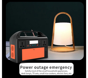 Estación de Energía Solar Portátil LiFePO4 de 300W con Arrancador de Baterías, Linterna y Onda Sinusoidal Pura para Respaldo Doméstico - Product Image 4