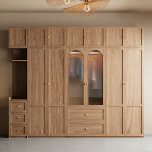 Armario BALOM Personalizado de Madera Maciza Moderna y Duradera con Textura de Alta Gama, Mueble de Dormitorio con Gran Capacidad de Almacenamiento - Product Image 5