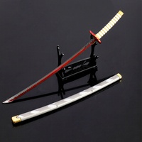 Réplique de katana d'anime, modèle en métal de 25 cm pour collection, exposition ou décoration de bureau, cadeau pour les amateurs de mangas et les fans