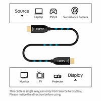 Câble AOC 4K HDTV 2.0 18 Gbps à fibre optique haute vitesse, prise en charge 4K60Hz HDR ARC pour Smart TV Hub