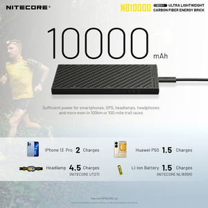 <span class=keywords><strong>NITECORE</strong></span> NB10000 GEN2 chargeur portable 10000mAh QC PD 3.0 batterie externe à charge rapide pour iPhone HUAWEI batterie au lithium-ion - Product Image 5