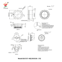 Pièces de moulin à café en gros, vente directe d'usine EVSC - Disque de broyage conique de 44,6 mm en acier inoxydable SUS420