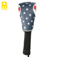 Housse de tête de club de golf portable en cuir PU vierge de haute qualité PM Brand 50g Chine