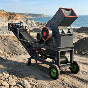 Concasseur à marteaux diesel PC400X600 compact et facile à utiliser pour la fabrication de sable et le broyage de pierres - Product Image 2