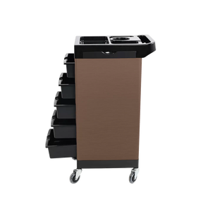 Z HT Hot Selling Salon Furniture Durable <b>5</b>-Tier Salon <b>Storage</b> Trolley <b>Plastic</b> with Four Wheels Hair Salon Factory Wholesale - Product Image 3