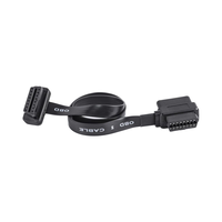 Cable de diagnóstico de camión automotriz OBD II OBD2 1 macho 2 hembra divisor de cinta de paso de 2 pies con conductor de cobre