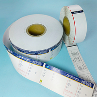 Papier thermique couché personnalisé pour billets d'embarquement, couleurs variées, impression en gros, pour billets d'avion ou billets de transport aérien