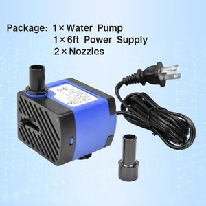 Conquerall ปั๊มหมุนเวียน4W, 74GPH การไหลปรับได้สำหรับน้ำพุโต๊ะไฮโดรโปนิกส์ - Product Image 6