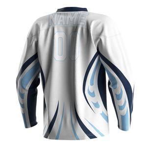 Uniformes Deportivos Sublimables al por Mayor, Material Dry-Fit para Adultos, Ropa para Niños, Jersey de Hockey sobre Hielo Personalizado - Product Image 4