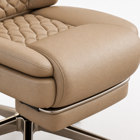 Chaise de bureau de direction à dossier haut en cuir PU, avec repose-pieds rétractable, pour espace de travail professionnel, directement de l'usine