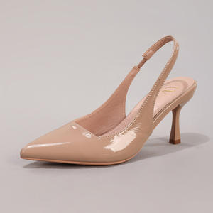 Modernas Sandalias de Tacón Bajo con Punta Cuadrada y Tira Trasera para Mujer, Zapatos de Satén para Boda de Verano - Product Image 5