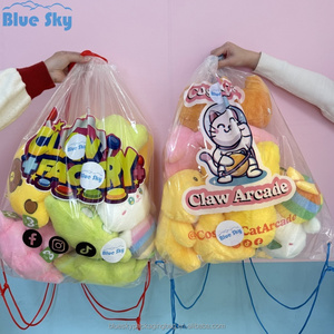 Bán hàng nóng đồ chơi sang trọng búp bê trong suốt Ba lô túi nhựa chất lượng cao trong suốt Claw dây kéo Ba lô - Product Image 4