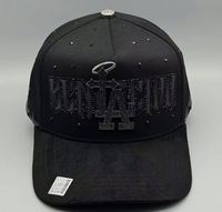 Nuevas Gorras Dandi Originales con Logotipo Bordado en 3D, Visera Curva Desgastada, Color Negro Total con Cristales 31, Gorra Dandi