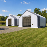 Grandes tentes d'entrepôt industrielles modernes en acier robuste pour événements, abri de stockage extérieur imperméable sur mesure