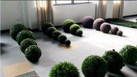 Boule de gazon artificielle en PE, protection UV, fausse boule de buis pour décoration de jardin extérieur, vente en gros