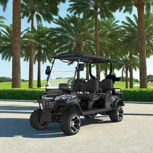 Chariot de golf électrique de siège de la nouvelle conception 48v flexible 4 pour le chariot de golf électrique de certificat de la CE d'utilisation de ressource