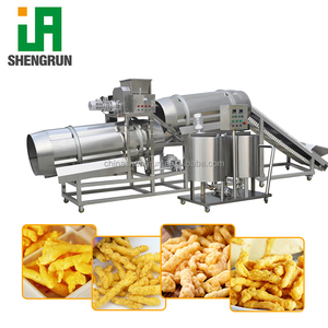 Línea de Producción Automática de Palitos de Maíz y <span class=keywords><strong>Cheetos</strong></span>, Extrusora de Doble Tornillo para Fritura y Horneado, Máquina de Snacks de Maíz en Espiral - Product Image 1