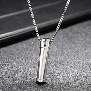 Wholesale Cremation Jewelry <b>Ash</b> <b>Necklace</b> Openable Locket Pendant Pet Urn <b>Necklace</b> Stainless Steel Custom <b>Necklaces</b> Women's 50pcs - Product Image 2