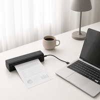 Printer Thermal A4 N80 USB Tanpa Tinta Portabel untuk Siswa, Kursus Online, Pembelajaran Jarak Jauh, dan Dokumen Pekerjaan Rumah