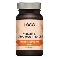 Vitamine E Naturelle en Gros Ultra Tocotriénols 200mg Mélange Antioxydant Certifié GMP/HACCP Prise en Charge OEM/ODM Santé Immunitaire et Cutanée