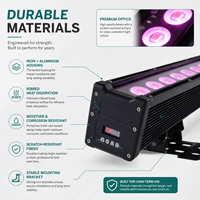 Les projecteurs LED d'extérieur 4-en-1 en aluminium 120W les plus populaires, barres LED haute puissance pour éclairage de scène