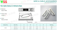 WEICHIMEI Clips de gestion de câble auto-adhésifs, organisateurs de câbles Clips de fil Support de cordon pour câble Ethernet TV PC sous le bureau à la maison