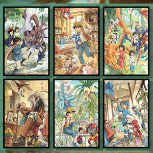 Nouvelle collection ultra premium de cartes artistiques de style Ghibli Pokémon, design exclusif, par l'animation japonaise, pour unisexe - Product Image 3