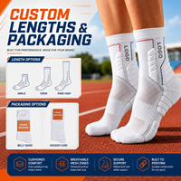 Chaussettes de performance Elite avec logo personnalisé, respirantes, pour la course à pied, l'entraînement et la musculation