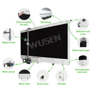 Tampon de refroidissement par évaporation en nid d'abeille avec gouttière en plastique <span class=keywords><strong>PVC</strong></span> - Product Image 3