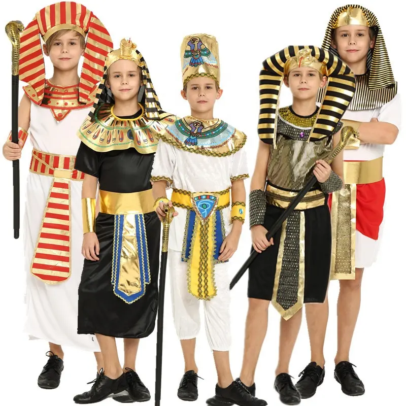 Disfraz de guerrero pequeño, héroe, egipcio, para fiesta de Halloween