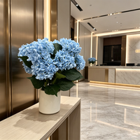 Arbre d'hortensia artificiel réaliste en pot, fausse plante d'hortensia, faux bonsaï pour intérieur, maison, bureau, hall d'hôtel, mariage