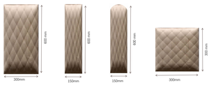 Panneau <span class=keywords><strong>de</strong></span> tête <span class=keywords><strong>de</strong></span> <span class=keywords><strong>lit</strong></span> 3D en mousse PU autocollant auto-adhésif pour mur - Product Image 5