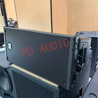 Haut-parleur professionnel HDL20-P 2 voies passif double 10 pouces en bois pour système de sonorisation de scène extérieure