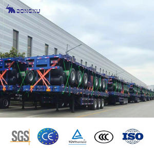 קדימונים משאית משומשים חדשים 40 רגל שטוח חצי טריילר 20 רגל & 40 רגל מטר תחבורה מיכל פלדה לשימוש במשאית - Product Image 5