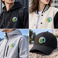 Patchs thermocollants personnalisés en TPU moulé, hybrides, brodés en 3D, avec logo, pour vêtements streetwear, vestes, t-shirts, chapeaux