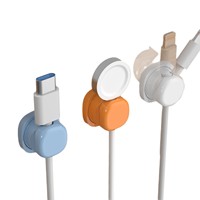 Organisateur de câbles magnétique rotatif, support de gestion des câbles de bureau, clips adhésifs pour câbles, gestion des câbles de charge de téléphone G26-86