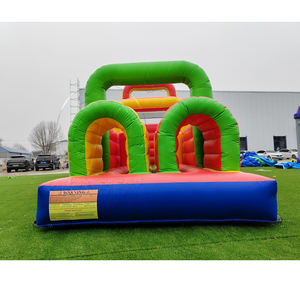 Outdoor Amusement Park Inflatable Kids Adults Inflatable Jumping Castle Obstacle Course with <b>Slide</b> Climbing Wall for Playground - Product Image 2
