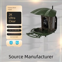Mangeoire à oiseaux intelligente AI RS1 avec reconnaissance, WiFi et 4G, vue HD 3MP, panneau solaire extensible 6W, identification par IA, alimentation solaire, alimentation des oiseaux en extérieur