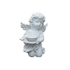 Personalizado Europa creativo encantador blanco niño Ángel con <span class=keywords><strong>alas</strong></span> artesanías de resina para sala de estar decoración escultura baratijas - Product Image 3