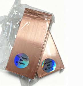 1KG 999 Pure <b>Copper</b> Bullion Bar High Purity Custom <b>Copper</b> Bar for Welding Shape <b>Copper</b> Bullion - Product Image 4