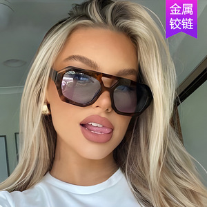 Maidis Irregular Sunglasses Black Frame UV400 Protection Unisex Fashionable Sun Glasses - Product Image 2