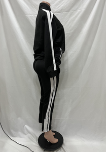 X6294-Completo Casual Unisex con Pantaloni Sportivi e Felpa a Maniche Lunghe, Set Due Pezzi Autunnale per Donna - Product Image 4