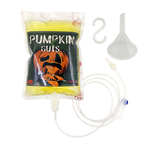 ตกแต่งฮาโลวีน 2023 เลือดแวมไพร์เครื่องดื่มกระเป๋าคอสเพลย์โปร่งใส PVC เลือดกระเป๋า - Product Image 4