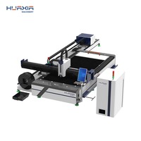HUAXIA 2025 CNC Machine de découpe de plaque de tube laser à fibre haute vitesse haute précision automatique plaque de tube en métal AI BMP PLT Hiwin