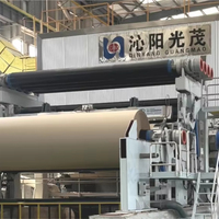 Línea de Producción de Reciclaje de Papel de Alta Calidad para Fábrica de Papel, Máquina para Fabricar Papel Kraft Corrugado
