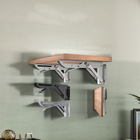 Zuogang Großhandel Maßgefertigte Schwebende Regale Edelstahl Wandmontierte K-Typ Dreieckhalterung Einfache Installation Silber Bett