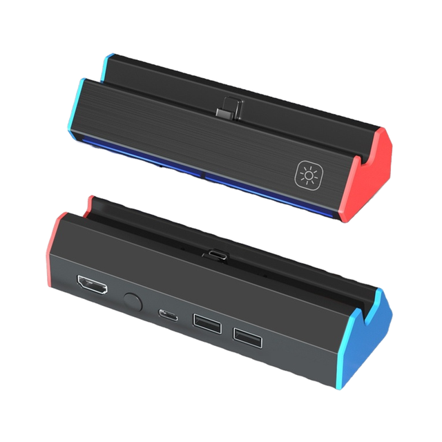 USB C Docking Station for Switch 2 HD MI 4K 60hz Ethernet 1000Mbps for Nintendo Switch 2 Dock Station, Portable TV Type C Hub