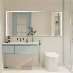Mueble de Baño Rectangular de Madera Estilo Chino, Espejo de Baño, Mueble de Almacenamiento Delgado para Inodoro, Diseño Simple, Mueble de Baño de Pared - Product Image 2